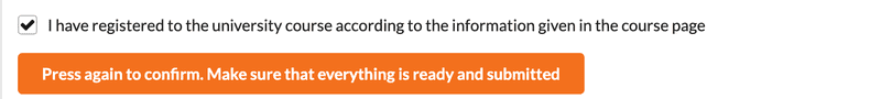pressing confirm button